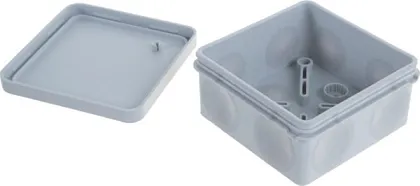 Коробка распред. о/п 100х100х50 IP66 СЕРАЯ пр. монт. двухкомпонентная HF УФ Промрукав (66)