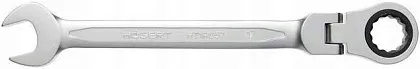 Ключ комбинированный шарнирный с трещоткой 13 мм, 72T, сталь CrV HOEGERT