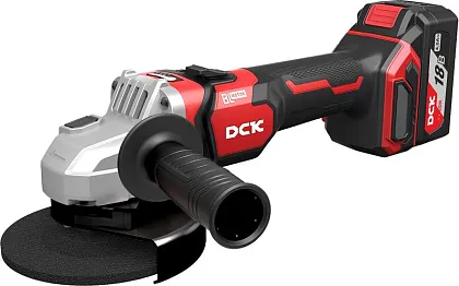 УШМ аккум. 18V KDSM04-125 (Эл.рег.об, 125мм, 2АКБ-5Ач, ЗУ, КЕЙС) DCK