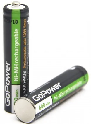 Аккумулятор AAA 600mAh Ni-Mh GOPOWER BL-2, ком