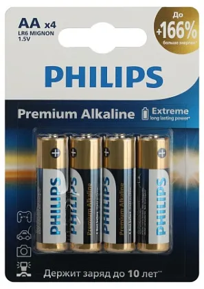 Батарейка LR6 PREMIUM PHILIPS BL-4