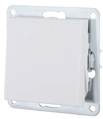 Выключатель перекресный 1-кл. Белый LK80 Ecoplast