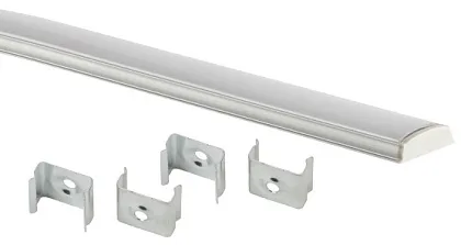 Комплект с гибким накладным анодированным профилем 1506G 15х6,5мм 2м CAB291 ЭРА