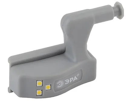 Светодиодный фонарь подсветка ЭРА Пушлайт SB-401 на петлю в кухонный шкаф