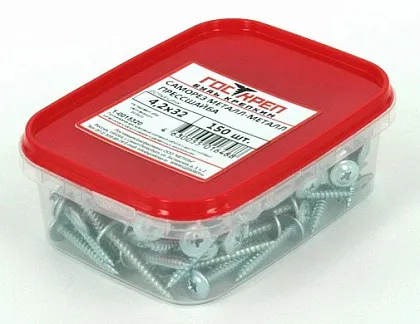 Саморез с прессшайбой острый 4,2*19 (200 шт.) (ГОСКРЕП), уп