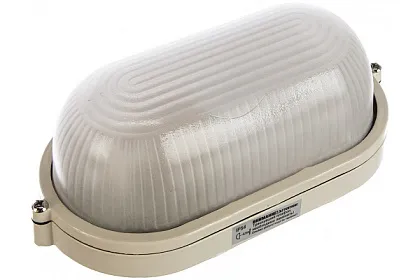 Светильник ЖКХ под лампу E27 НПП 1401 IP54 овал белый IEK