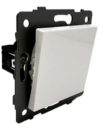 Выключатель 1-кл. белый A-001W "Aura" AWSproducts