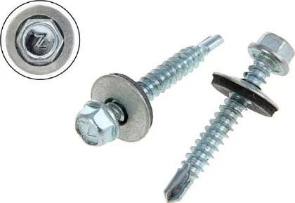 Саморез кровельный 4,8*38 оцинк. со сверлом (200 шт.) (МС), уп