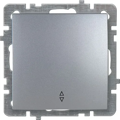 Механизм выкл. 1-кл СУ (проходной), TOURAN-ALEGRA-THOR, metallic, серебро