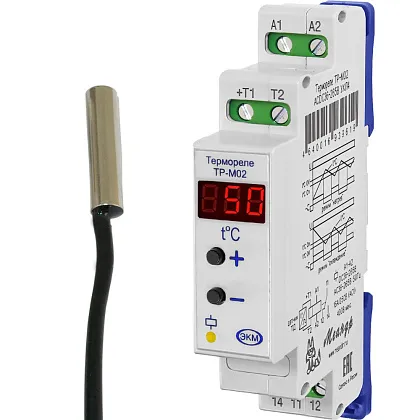 Реле контроля температуры ТР-М02 ACDC36-265В УХЛ4 с ТД-3