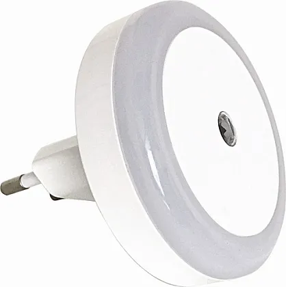 Ночник LED NL-817-S Круг 0,5Вт Белый с датчиком осв. Leek