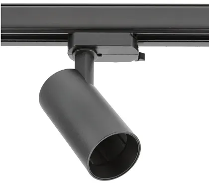 Светильник трековый LIMA, GU10 max 20W, AC220-240V, черн цв. кругл GTV