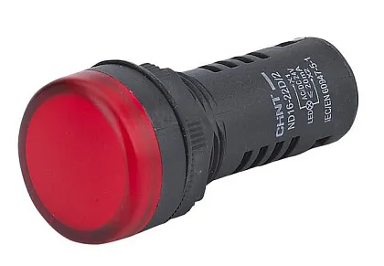 Индикатор LED красный ND16-22D/2C 220В АС/DC IP65 CHINT