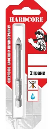 Сверло по керамограниту и керам.плитке 8мм "Hardcore" 2 грани