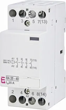 Контактор модульный RA 25-40(кат.230V AC 25А 4но) ETI