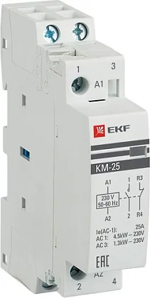 Контактор модульный КМ 25/11 (кат.230В AC, 1но+1нз, 25A PROxima) EKF