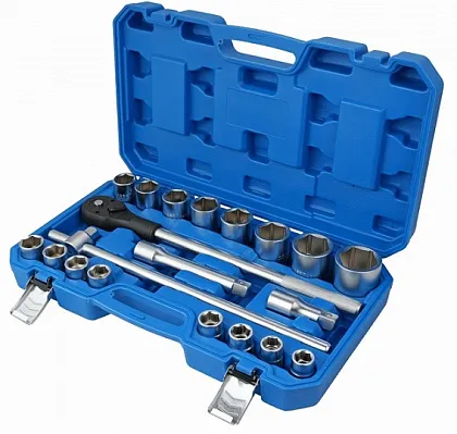 Hабор инструментa 3/4" (21 шт. головки 19-50мм) HOEGERT, ком