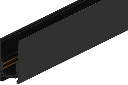 Шинопровод для низковольтных магнитных трековых светильников 48В, черный, 2м. накладной/подвесной, C