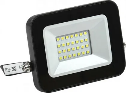 Прожектор LED СДО06 6500К 10Вт 800Lm IP65 черный IEK
