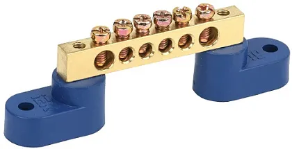 Шина N "ноль" на двух угловых изол ШНИ-6х9-6-У2-С ИЭК