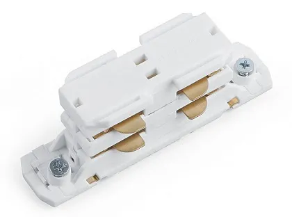 Коннектор прямой трехфазный для шинопровода белый PRO-0433/PRO-043302-3-RUS Feron