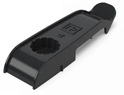 Держатель кабеля односторонний П/М плоский 2 каб. Черный Промрукав (20)