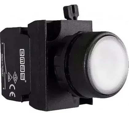Кнопка CP100DB бел. 1но, IP65 Emas