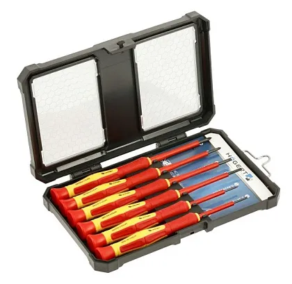 Набор диэлектрических прецизионных отверток 6шт., 1000V HOEGERT, ком