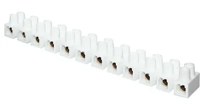 Колодка клеммная 10А (1,5-10мм2) полипропилен белый PROxima (EKF)