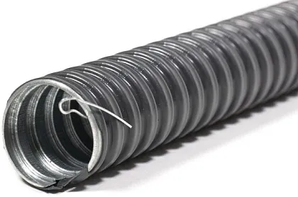 Металлорукав в ПВХ изол. 20 черный с зондом РЗ-ЦПнг Гофроматик (50м)