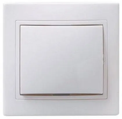 Выключатель 1-кл. белый Кварта IEK