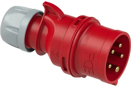 Вилка фазоинвертор 16A 5п (3P+N+PЕ) IP44, 400В, QC BALS