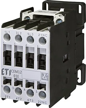 Контактор CEM12.01 (кат.220V АС, 12А, 5,5кВт 1но) ETI