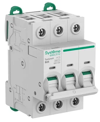 Автоматический выключатель Systeme9 B25/3 6kA SE