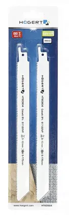 Полотно для саб. пилы универсальное 230 мм, 10-14 TPI (кпл.2шт) HOEGERT
