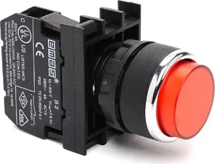 Кнопка выступающая B200HK крас. 1нз IP40 Emas