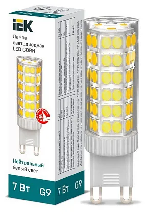 Лампа LED CORN G9 4000К 7Вт 665Lm IEK