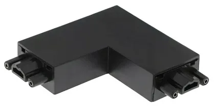 Коннектор шинопровода угловой AC-1B-TL черный серии TOP-LINE IN HOME
