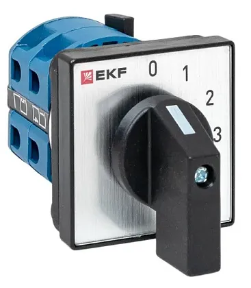 Переключатель кулачковый ПК-1-101 25А 1P «0-1-2-3» EKF