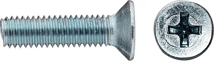 Винт М5*16 потай DIN 965 цинк (15 шт.) (Стройбат)