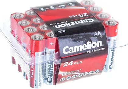 Батарейка LR6 PLUS ALKALINE CAMELION BOX-24, уп
