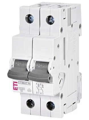 Автоматический выключатель ETIMAT P6 B16/2 6кA ETI