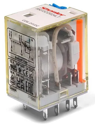 Реле промежуточное RKF4CO012LT (12VDC, 4CO, 6A) Shenler