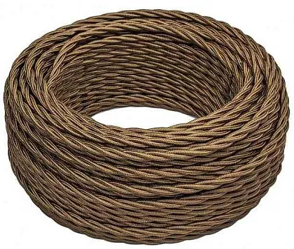 Провод витой 3*2,5 Бронза (глянец) кратно (10м) Bironi (СНЯТ) (50м/уп)
