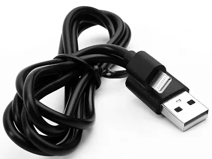 Дата-кабель ERGOLUX ELX-CDC01P-C02 ПРОМО (USB-Lightning, 2А, 1м, Черный, Пакет )
