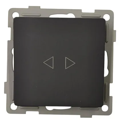 Выключатель перекрёстный 1-кл. чёрный U2B-001-3 SoftTouch "Uno" AWSproducts