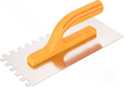 Терка с зубьями 10 x 10 x 10 мм,  280 x 130 мм TOPEX