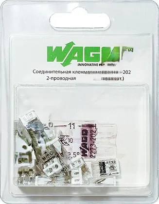 Клемма 2 отверстия 0,5-2,5 (уп. -  20 шт.) (СМК 2273-202) (DORI), уп