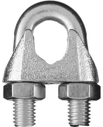 Зажим троса нерж. DIN 741 3 мм (белый цинк)