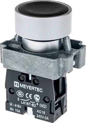 Кнопка MTB2-BAZ112 чёрн. 1но IP65 Meyertec